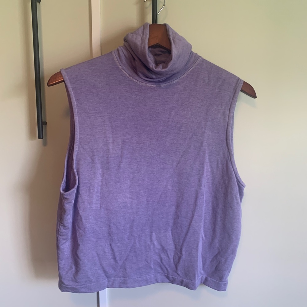 Bleusalt Sleeveless Turtleneck - Wisteria